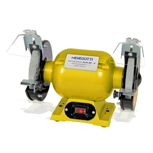 Moto Esmeril Plus 300-6 300W Bivolt Menegotti - Yuri Ferramentas