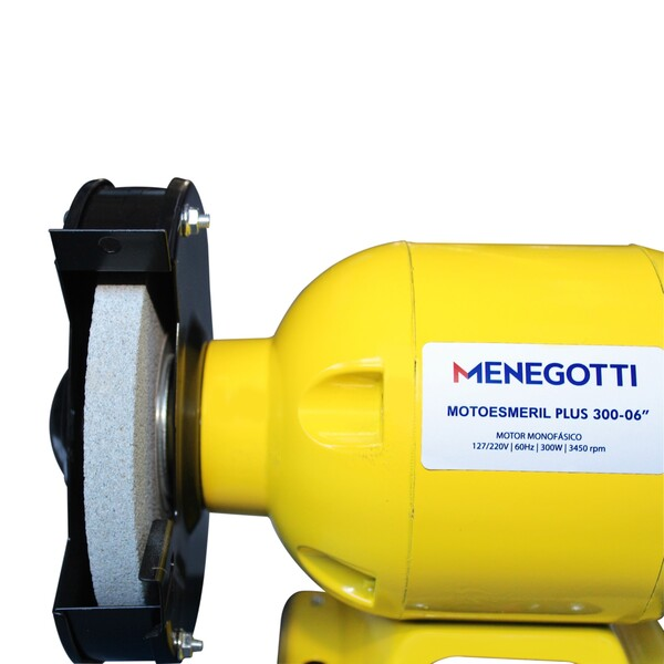 Moto Esmeril Plus 300-6 300W Bivolt Menegotti - Yuri Ferramentas