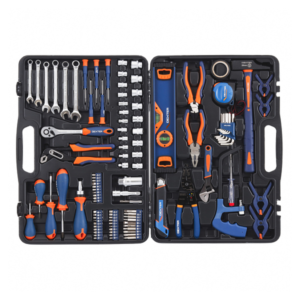 Kit de Ferramentas Dexter Aço Cromo-Vanádio com Maleta 108 Peças - Yuri Ferramentas